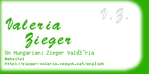 valeria zieger business card